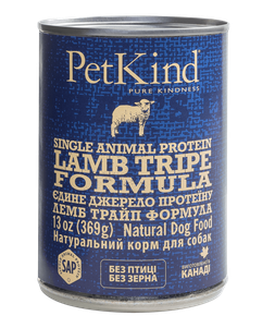 PetKind Lamb Tripe Single Animal Protein Formula вологий корм у формі паштету для собак усіх порід та вікових груп (ягня та овечий рубець)
