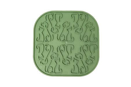 FIBOO Lollipop Лизальний килимок для собак і котів силіконовий (зелений)