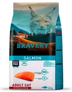 Bravery Salmon Adult Cat Sterilized сухий корм для стерилізованих котів (лосось)