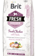 Сухий корм Brit Fresh Chicken with Potato Puppy Healthy Growth Сухий корм для цуценят і юніорів малих і середніх порід (курка)