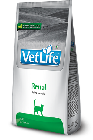 Сухий лікувальний корм для котів Farmina Vet Life Renal для підтримки функції нирок