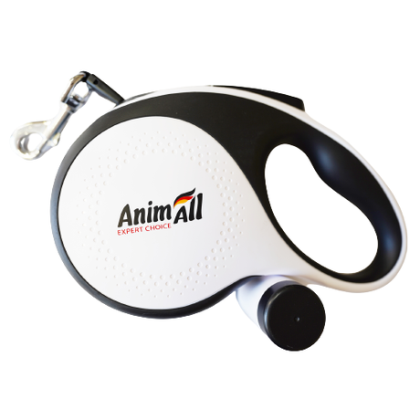 AnimAll Рулетка-повідець з диспенсером М до 30 кг/5 метрів