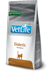 Сухий лікувальний корм для котів Farmina Vet Life Diabetic для контролю рівня глюкози в крові в разі цукрового діабету в котів
