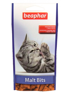Beaphar Malt Bits ласощі для котів для виведення шерсті з мальт-пастою