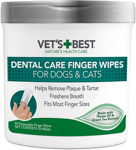 Vet's Best Clean Teeth Wipes серветки для догляду за ротовою порожниною собак та котів