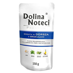 Пауч Dolina Noteci Premium для собак с треской и брокколи