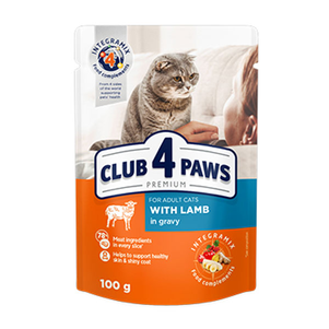 Клуб 4 Лапи (Club 4 Paws) Premium Вологий Корм Для Котів Ягня В Соусі Фото Зоомагазину Dog.Com.Ua