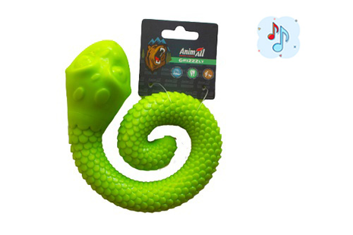AnimAll GrizZzly Змійка іграшка, green