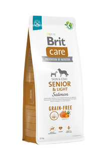 Сухой корм Brit Care Dog Grain-free Senior & Light Salmon для пожилых собак всех пород (лосось и картофель)