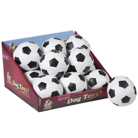 Flamingo Soccerball Фламінго Сокербол Іграшка Для Собак, М'Яч Чорно-Білий Маленький, Штучна Шкіра Фото Від Dog.Com.Ua