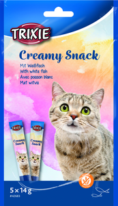 Trixie Ласощі Для Котів Creamy Snacks Риба 5*14Гр Фото Зоомагазину Dog.Com.Ua