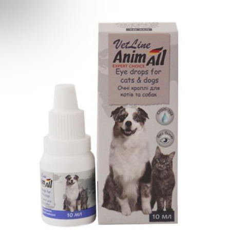 AnimAll VetLine Краплі для догляду за очима собак та котів