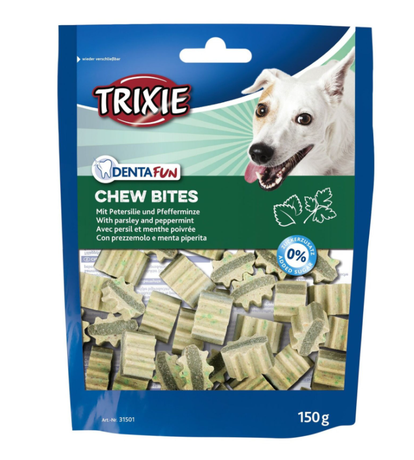 Trixie Denta Fun Chew Bites Лакомство с петрушкой и мятой для собак