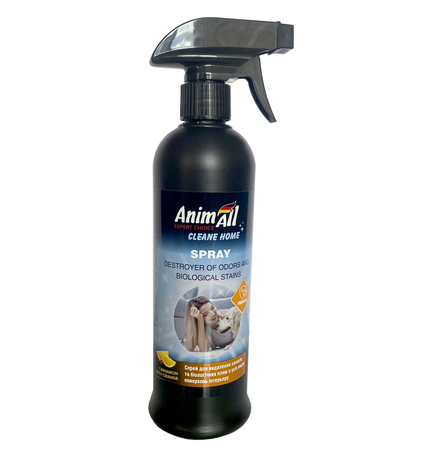 AnimAll Cleane Home Спрей-винищувач запахів та біологічних плям, кориця з апельсином, 500 мл