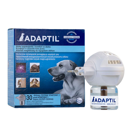 Ceva Adaptil (Адаптіл) Дифузор та змінний блок – заспокійливий засіб для собак під час стресу, 48 мл