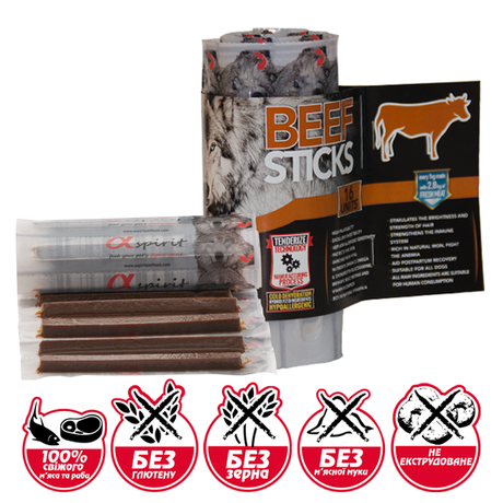 Alpha Spirit Beef Sticks (Альфа Спирит) Палочки С Говядиной Для Собак Фото От Dog.Com.Ua