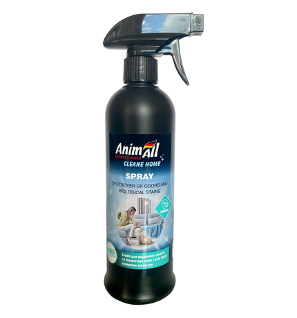 AnimAll Cleane Home Спрей-винищувач запахів та біологічних плям гіпоалергенний, 500 мл