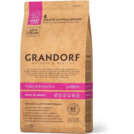 Сухий корм Grandorf Turkey & Brown Rice Adult Breeds для дорослих собак усіх порід (індичка, рис)