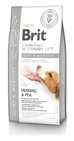 Лікувальний корм Brit Veterinary Diet Dog Joint & Mobility беззерновий корм при захворюваннях суглобів та порушення рухливості (риба)