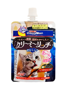 Cattyman Creamy Milk Кеттімен Вершкове Пюре З Молоком Рідкі Ласощі Для Котів Фото Зоомагазину Dog.Com.Ua
