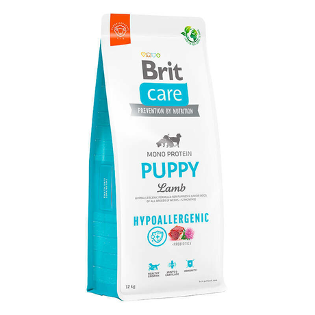Сухий монопротеїновий гіпоалергенний корм Brit Care Hypoallergenic Puppy Lamb для цуценят та молодих собак усіх порід (ягня)