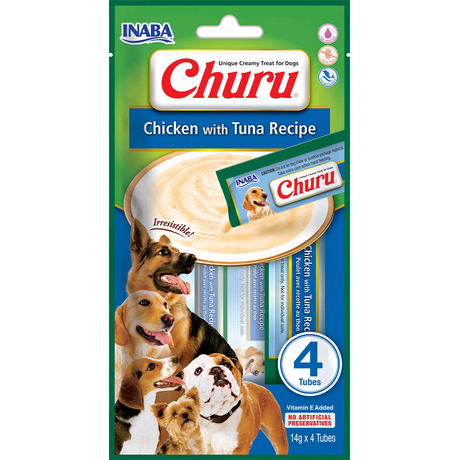 Лакомство Inaba Churu Для Собак, Сливочный Мусс В Стиках, Курица/Тунец 4*14 Г Фото От Dog.Com.Ua