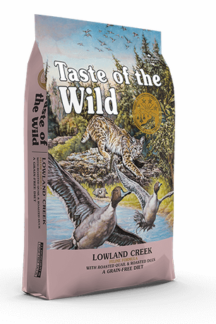 Taste of the Wild Lowland Creek Feline Formula для кошек всех пород и возрастов (перепелка и утка)