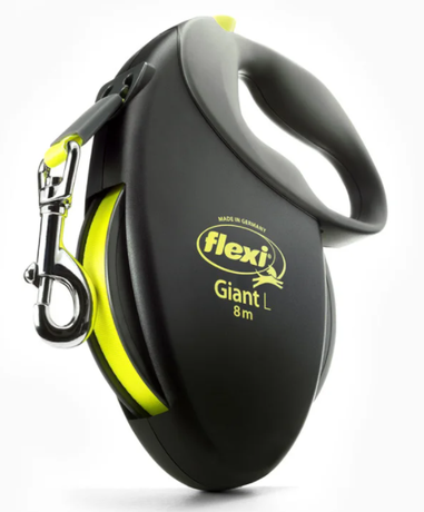 Flexi Giant Neon Поводок-рулетка для собак крупных пород (лента) L длина 8м до 50 кг