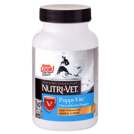 Nutri-Vet Puppy-Vite НУТРИ-ВЕТ ПАППИ-ВИТ комплекс витаминов и минералов для щенков до 9 месяцев