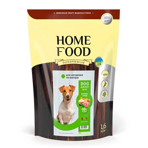 Сухий корм Home Food з ягням і рисом для активних собак малих порід