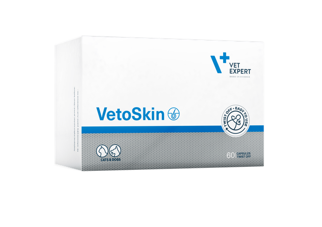 Vet Expert Vetoskin Добавка Для Підтримки Здоров'Я Шкіри Та Якості Вовни У Кішок Та Собак Фото Від Dog.Com.Ua