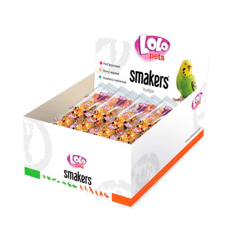 Lolo Pets Extrimo Smakers Лакомство с фруктами для волнистых попугаев
