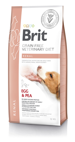 Лечебный корм Brit Veterinary Diet Dog Renal беззерновой корм при хронической почечной недостаточности (лосось)