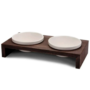 Wolters Foodstation Gohan Миски На Підставці Темно-Коричневі Фото Зоомагазину Dog.Com.Ua