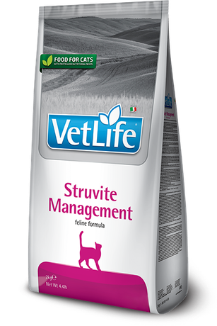 Сухий лікувальний корм для кішок Farmina Vet Life Management Struvite для лікування та профілактики рецидивів струвітних уролітів