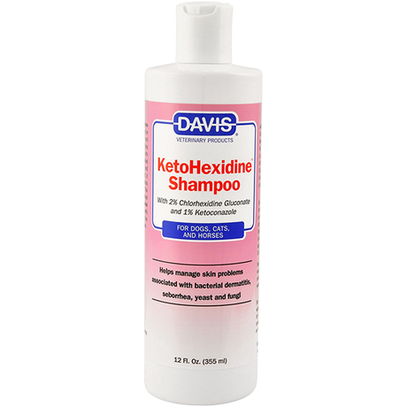 Davis KetoHexidine Shampoo шампунь з 2% хлоргексидином та 1% кетоконазолом для собак та котів із захворюваннями шкіри
