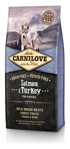Сухий корм Carnilove Salmon & Turkey Puppy для цуценят всіх порід (лосось і індичка)
