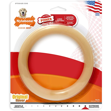 Nylabone Extreme Chew Ring жувальна іграшка для собак до 23 кг, СМАК КУРКИ (екстремальне гризіння)