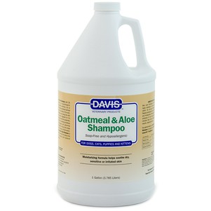 Davis Oatmeal & Aloe Shampoo ОВСЯНЕ МУКА З АЛОЕ гіпоалергенний супер зволожуючий шампунь для собак і котів, концентрат
