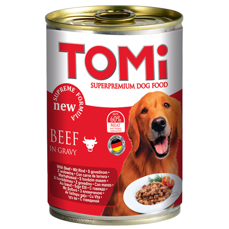 TOMi beef ТОМИ ГОВЯДИНА консервы для собак, влажный корм