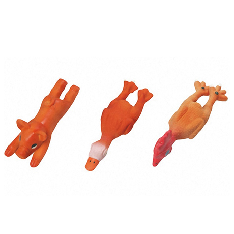 Flamingo Animals игрушка для собак из латекса, поросенок, цыпленок, утенок
