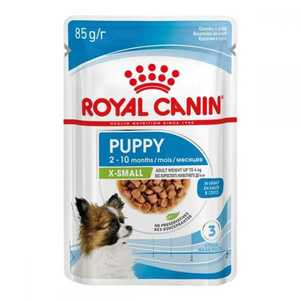 Royal Canin Xsmall Puppy вологий корм для цуценят дрібних порід (шматочки в соусі)