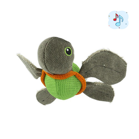 AnimAll GrizZzly Черепаха с шариком плюшевая игрушка, 20х26х9 см