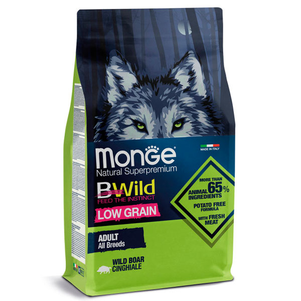 Monge Dog Bwild Low Grain Низькозерновий Корм Для Дорослих Собак Усіх Порід (Дикий Кабан) Фото Зоомагазину Dog.Com.Ua
