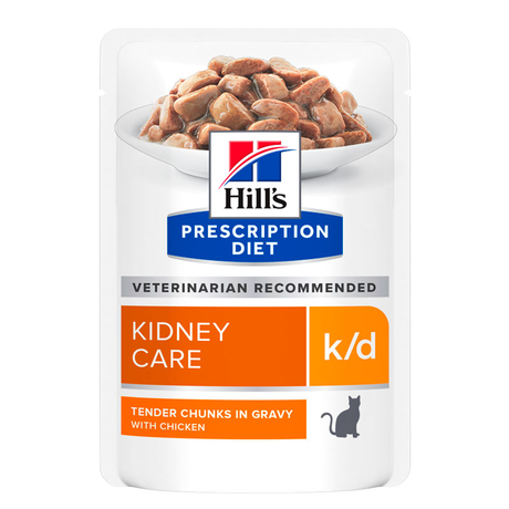 Hill’S Prescription Diet K/D Вологий Корм Для Котів Підтримка Функції Нирок, З Куркою, Пауч Фото Від Dog.Com.Ua