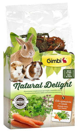 Gimbi Natural Delight Трави Та Морква, 100Гр Фото Від Dog.Com.Ua