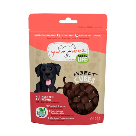 Yummeez Green Life Гіпоалергенні Ласощі Для Собак З Комахами Та Куркумою Фото Від Dog.Com.Ua