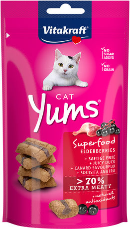 Лакомство Для Кошек Vitakraft Yums С Уткой И Бузиной, 40 Г Фото От Dog.Com.Ua