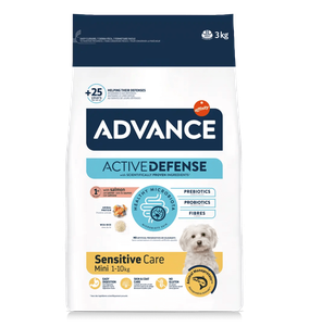 Сухой корм Advance (Эдванс) Mini Sensitive для собак мелких пород с чувствительным пищеварением (лосось и рис)