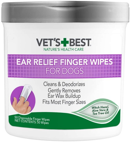 Vet's Best Ear Relief Finger Wipes Серветки для чищення вух